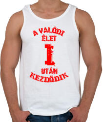 printfashion Valódi élet 1 - Férfi atléta - Fehér (18515244)