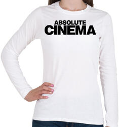 printfashion Absolute-cinema fekete - Női hosszú ujjú póló - Fehér (18328431)