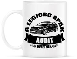 printfashion A legjobb apák audit vezetnek - Bögre - Fehér (18381443)