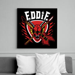 printfashion Hellfire Club Eddie Munson - Vászonkép - Fekete (18073693)
