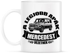 printfashion A legjobb apák mercedest vezetnek - Bögre - Fehér (18383612)