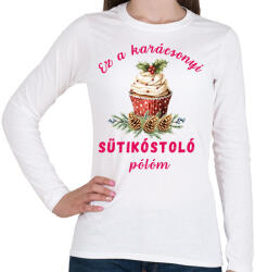 printfashion sütikóstoló - Női hosszú ujjú póló - Fehér (17903876)