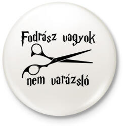 printfashion Fordász vagyok nem varázsló - fekete - Kitűző, hűtőmágnes - Fehér (18192819)