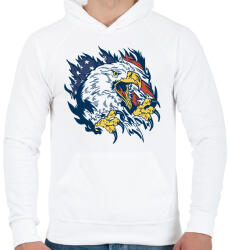 printfashion Sas - Férfi kapucnis pulóver - Fehér (17896642)