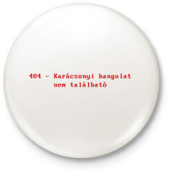 printfashion 404 Karácsonyi hangulat nem található - Kitűző, hűtőmágnes - Fehér (18056113)