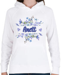 printfashion Anett - Női kapucnis pulóver - Fehér (18395314)
