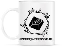 printfashion Szerepjátékosok. hu (fekete minta) - Bögre - Fehér (17901960)