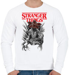 printfashion Stranger Things Demogorgon - Férfi pulóver - Fehér (18049885)