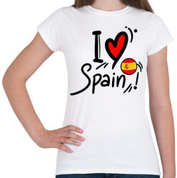 printfashion I love Spain - Női póló - Fehér (18425574)