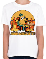 printfashion Adom a helyzetet - Gyerek póló - Fehér (18452122)