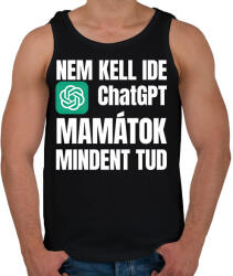 printfashion Legokosabb mama - Férfi atléta - Fekete (18409423)