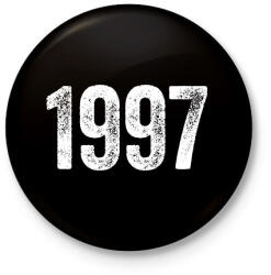 printfashion 1997 - Kitűző, hűtőmágnes - Fekete (18255434)