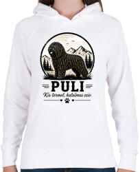 printfashion Puli - Kis termet, hatalmas szív ? ? ? ? - Női kapucnis pulóver - Fehér (18506632)