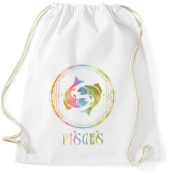 printfashion zodiac pisces - Sportzsák, Tornazsák - Fehér (18144951)