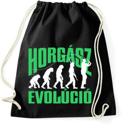 printfashion horgász evolúció - Sportzsák, Tornazsák - Fekete (18317489)