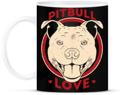 printfashion Pitbull gazdi - Bögre - Fekete (17986368)