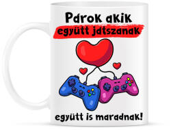 printfashion Párok akik együtt játszanak - Bögre - Fehér (18110136)