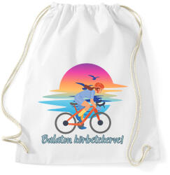 printfashion Balaton körbetekerve - Sportzsák, Tornazsák - Fehér (18497964)