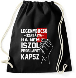 printfashion Legénybúcsú szabálya - fehér - Sportzsák, Tornazsák - Fekete (18263398)