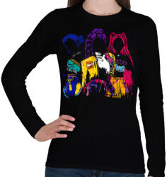 printfashion Huntrix Kpop Demon Hunters - Női hosszú ujjú póló - Fekete (17954262)