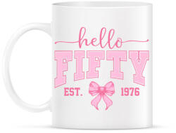 printfashion hello 50 születésnap - Bögre - Fehér (18445113)