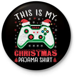 printfashion gamer pajama - Kitűző, hűtőmágnes - Fekete (17964339)