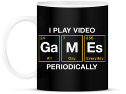 printfashion All day games - Bögre - Fekete (18456564)