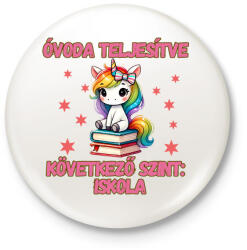 printfashion Óvoda teljesítve2 - Kitűző, hűtőmágnes - Fehér (18362228)