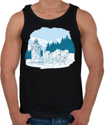 printfashion Szánhúzó - Férfi atléta - Fekete (17959062)