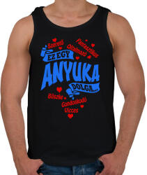printfashion Igazi anyuka - Férfi atléta - Fekete (18161694)