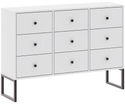  9 fiókos komód fehér színben LINEA 115 cm (IM5003450BIP)
