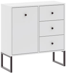  Komód fehér színben LINEA 77 cm, 1 ajtóval és 3 fiókkal (IM5003445BIP)