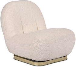 Mebel Elite SONNY krémszínű forgó boucle pihenőfotel (ME-SONNY-KR-ZL-TB-FW)