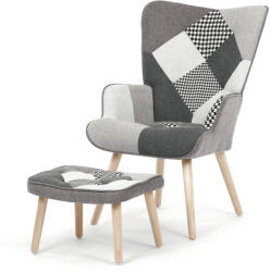Artium Többszínű relaxfotel, szövet kárpitozással, AK-305B PWBK2 (artAK-305B-PWBK2)