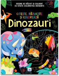 Didactica Publishing House Citeste, razuieste si coloreaza: Dinozauri - Carte interactiva 4+ ani (5948495011291)