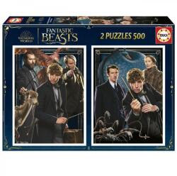 Educa Puzzle 2x500 piese Fantastic Beasts Educa 19492 (8412668194922) Puzzle