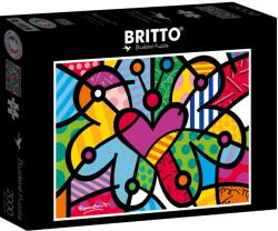 Bluebird Puzzle Romero Britto - Heart Butterfly Puzzle 2000 piese (90025) Puzzle