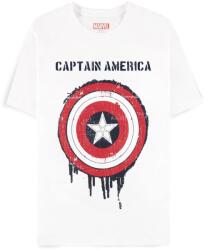 Difuzed Tricou Captain America Brave New World Shield Alb Marvel (C10250)