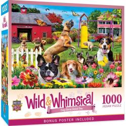 Masterpieces Puzzle 1000 piese Wild & Whimsical Dog Gone Good Day (705988724435) Puzzle
