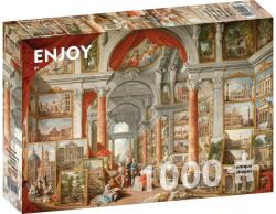 Enjoy Puzzle Puzzle 1000 piese Enjoy - Paolo Panini: Views of Modern Rome (1119) Puzzle