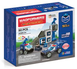 Clics Toys Set magnetic Magformers, Uimitorul set de politie (BO-clic_717002)