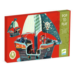DJECO Joc de construit Pop to play Corabia piratilor 3D, Djeco (BO-DJ07709)