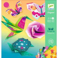DJECO Joc creativ origami Animale si flori exotice, Djeco (BO-DJ08754)