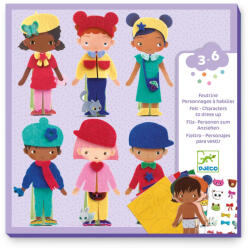 DJECO Joc creativ Imbraca si accesorizeaza personaje, Djeco (BO-DJ00086)