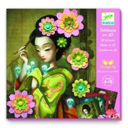 DJECO Set creativ Portrete cu flori din hartie, Djeco (BO-DJ09455)