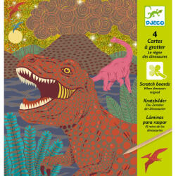 DJECO Joc creativ de razuit Dinozauri, Djeco (BO-DJ09726)