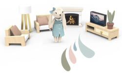 Speedy Monkey Set mobilier living pentru casa de papusi , Speedy Monkey (BO-SM_SP4002)