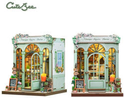 CuteBee Champs-Élysées Florist - DIY Miniature House Kit cu LED (6975436180753)