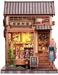 CuteBee Sakura O Kimono Shop - DIY Miniature House Kit cu LED (6975436181330)