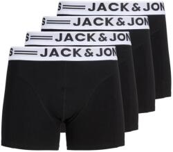 Jack & Jones Underwear barbati Set 5 perechi de boxeri, cu talie medie, JACSENSE, Negru, XL (12298998_000000_XL)